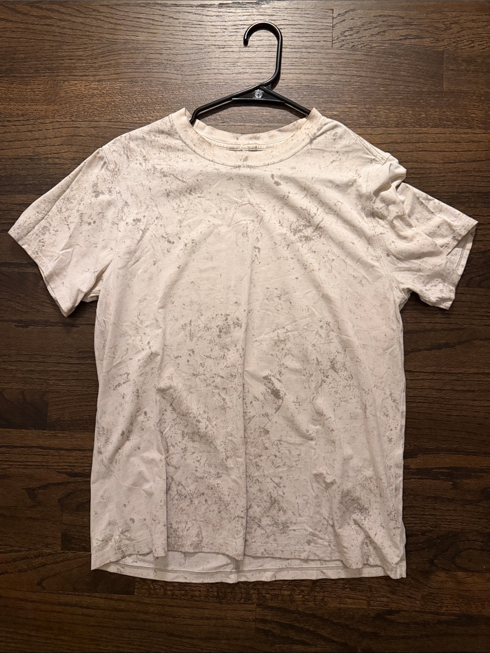 lululemon athletica women’s White Mineral-Wash Short Sleeve Tee